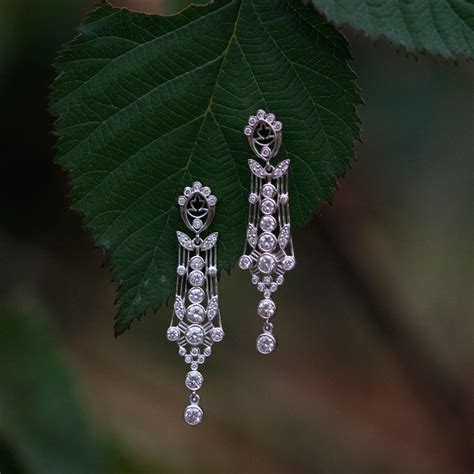 Art Deco Style Diamond Earrings - Abracadabra Jewelry / Gem Gallery