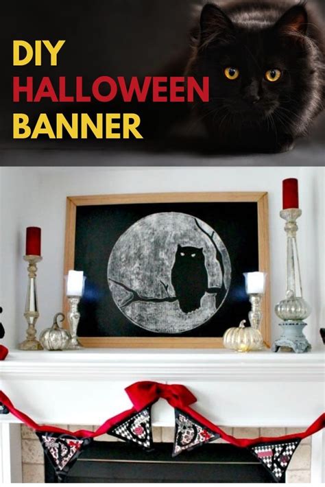 DIY Halloween Banner - Pretty DIY Home