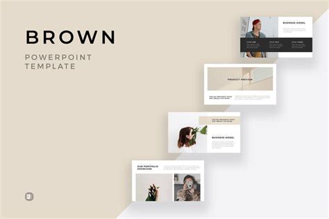 Brown Minimal PowerPoint Template – Slidequest