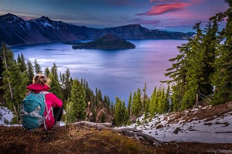 Camp on the Edge of Crater Lake, the Deepest Lake in the U.S.