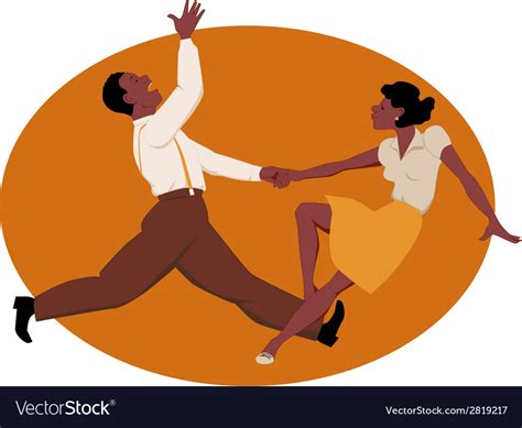 Dancing jitterbug Royalty Free Vector Image - VectorStock