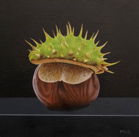 Conker with a Hat Painting by Dietrich Moravec | Saatchi Art