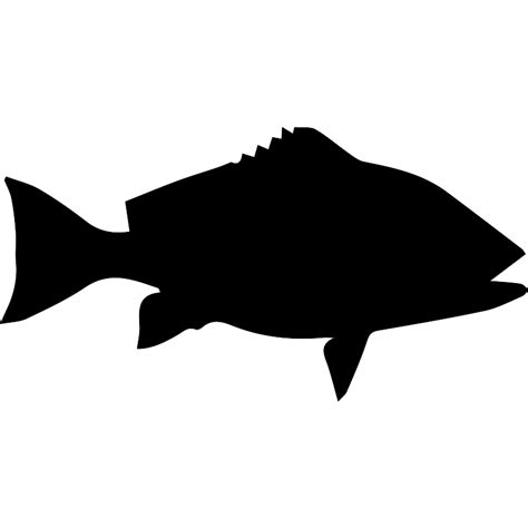 Red Snapper Fish Monocolor SVG Vectors and Icons - SVG Repo