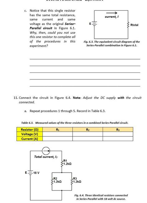 Series And Parallel Circuit Experiment Procedure - Circuit Diagram