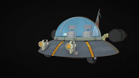 Rick and Morty - spaceship - 3D model by kpulka [04a89bf] - Sketchfab