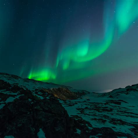 Free Images : snow, winter, sky, night, atmosphere, colourful, colorful, aurora borealis ...