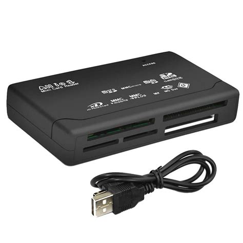 All In One Card Reader USB 2.0 SD Card Reader Adapter Support TF CF SD Mini SD SDHC MMC MS XD ...