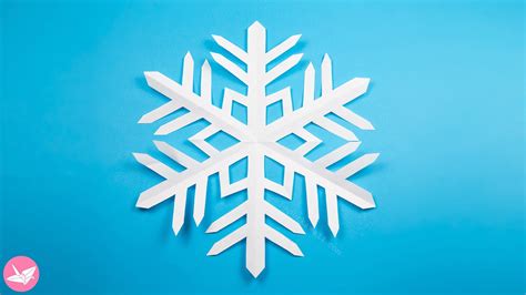 Easy Kirigami 6 Pointed Snowflake Tutorial - Paper Kawaii