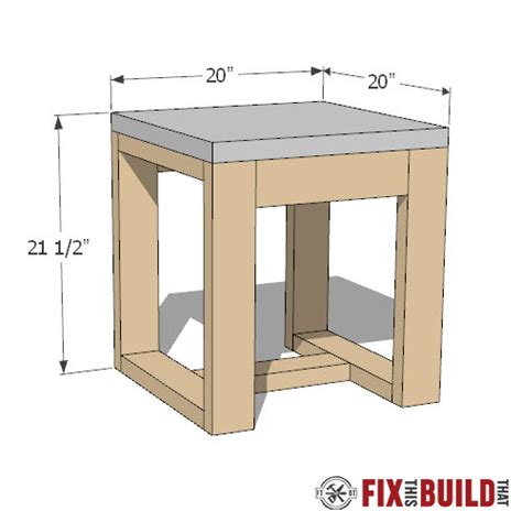 DIY Outdoor Side Table (2x4 and Concrete) | FixThisBuildThat