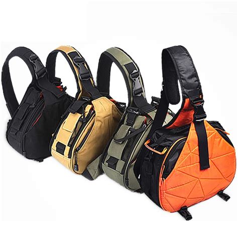 Sling Shoulder Cross Camera Bags Orange Digital Camera Case Sling Canvas Soft Men Women Bag for ...