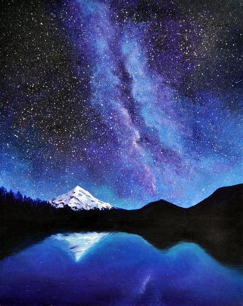 20+ Night Sky Painting Ideas - HARUNMUDAK