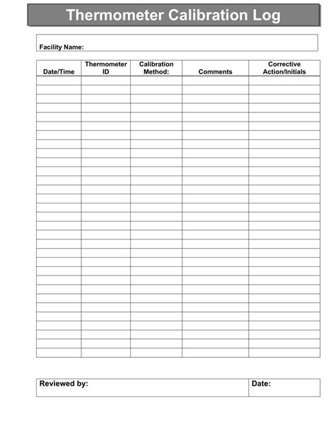 Vermont Thermometer Calibration Log - Fill Out, Sign Online and Download PDF | Templateroller