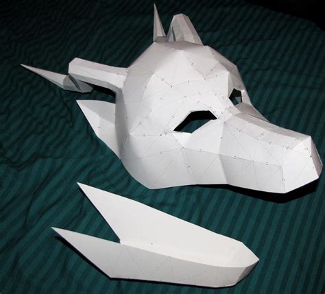 Paper Dragon Mask by chickentech on DeviantArt