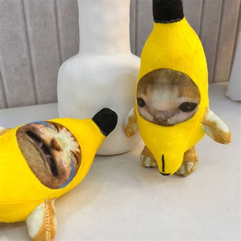 Meme Plush Cat in Banana Costume | Alwaysplushie