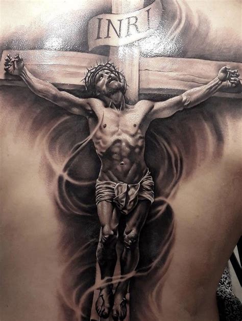 Photo #Tattoosonback | Jesus tattoo, Jesus on cross tattoo, Cross tattoo designs