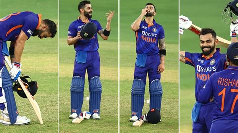 Watch: Virat Kohli's priceless celebration as he slams century after 1000 days | Crickit