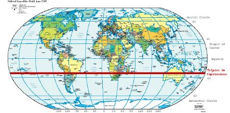 Sotavento color conjunción tropic of cancer and capricorn map escarabajo Saturar Margarita