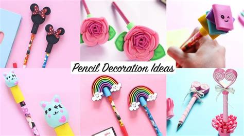 6 Easy DIY Pen & Pencil Decorations | Back to School Supplies | Craft Compilation | Pencil ...