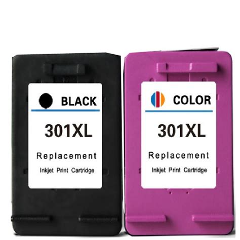 2PCS Ink Cartridge for Hp301 Hp 301XL Black Color CH563EE CH564EE Compatible Ink Cartridges for ...