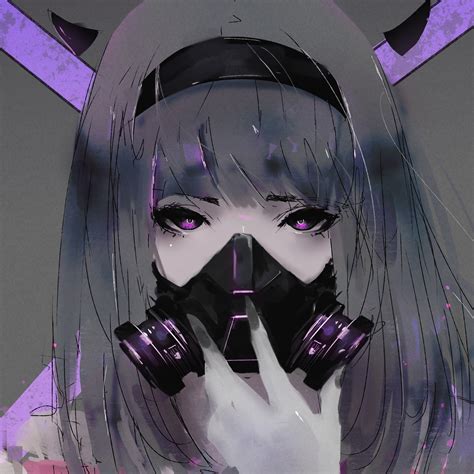 Cool Anime Girls With Mask : 2560x1440 Ricodz Anime Girl Gas Mask 1440P Resolution HD ...