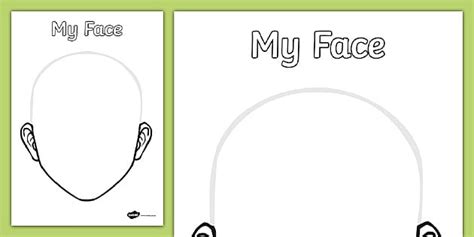 Baby Face Template | Printable | Twinkl (teacher made)