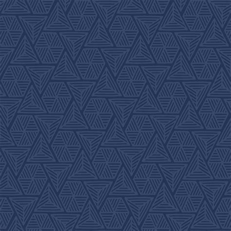 Navy Blue Triangle Geometric Shapes Wallpaper