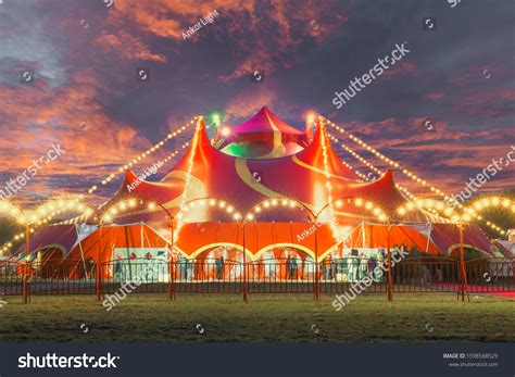 Night View Circus Tent Under Warn Stock Photo (Edit Now) 1598568529