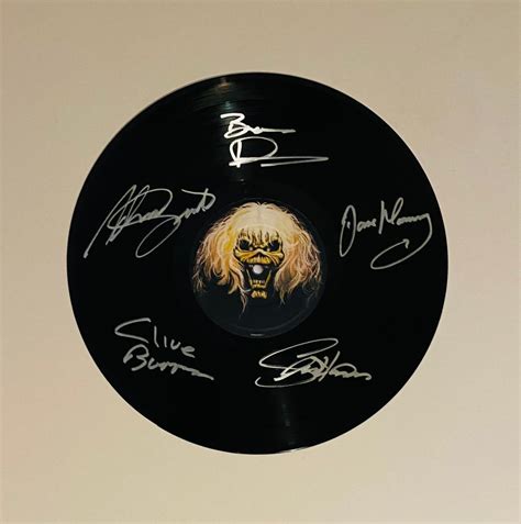 Iron Maiden Signed Vinyl Record - Etsy