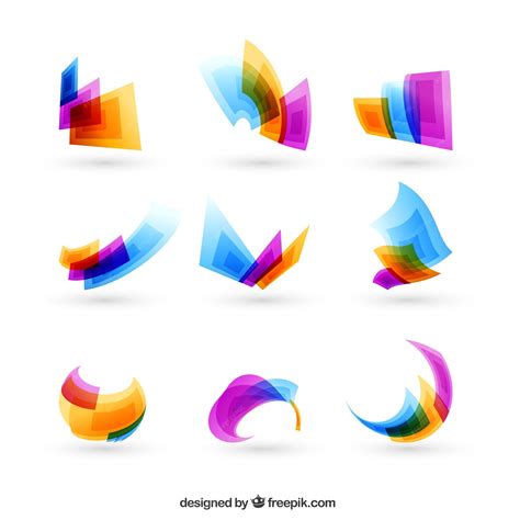 Free Vector | Colorful abstract shapes