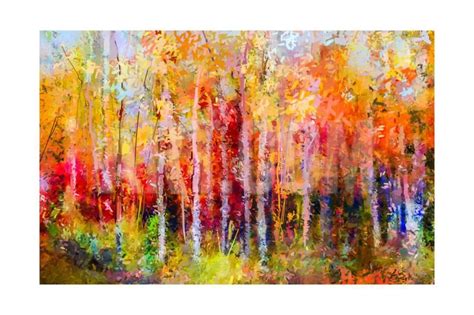 Abstract Paintings Of Aspen Trees – Warehouse of Ideas