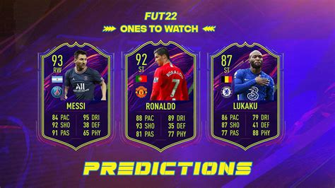 FIFA 22 OTW Predictions – Ones To Watch Messi Ronaldo Lukaku | FifaUltimateTeam.it - UK