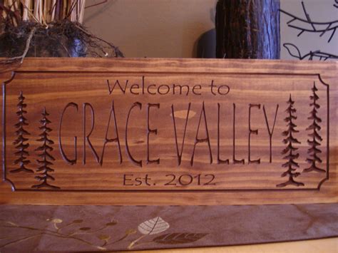 Rustic Family Name Sign Welcome Signs Family Established Signs