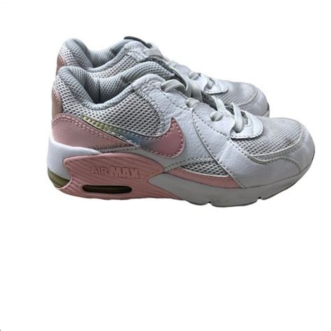 NIKE GIRLS AIR MAX EXCEE SNEAKER WHITE PINK GIRLS 10.5