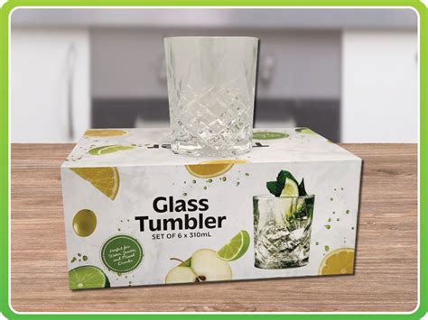 glass tumbler set 310ml x 6 – Shiploads