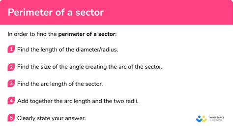 How To Find Perimeter Of Sector