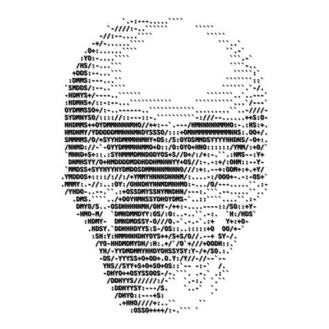 ACSII Skull | ASCII art, Text art, Code art