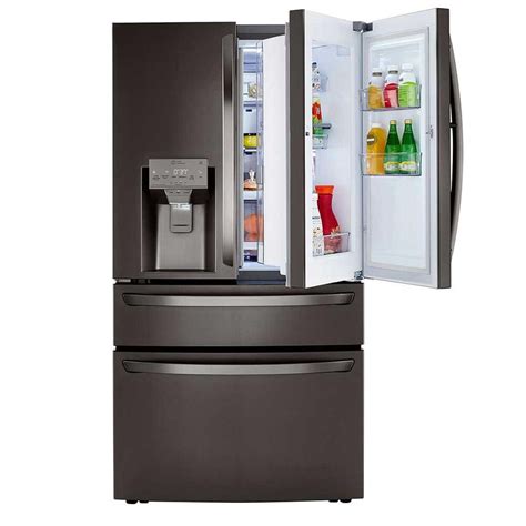 LG 30 Cu. Ft. Smart wi-fi Enabled Refrigerator with Craft Ice™ Maker in Black Stainless Steel | NFM