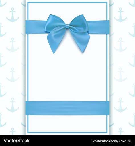 Blank greeting card template Royalty Free Vector Image