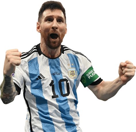 Lionel Messi Argentina football render - FootyRenders