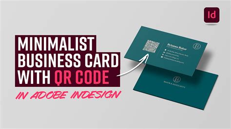 Learn how to create a minimalist business card design with QR code in Adobe InDesign