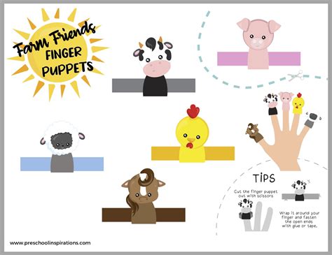 Free Printable Animal Finger Puppets - Printable Form, Templates and Letter