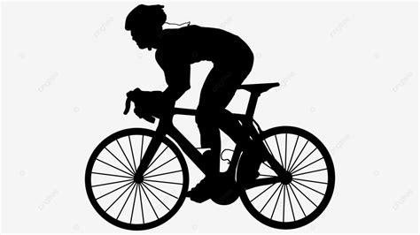 Bicycle Riding Silhouette Black And White, Bicycle, Cycling, Ride On A Bicycle PNG Transparent ...