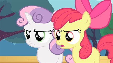 Image - Apple Bloom and Sweetie Belle angry S4E05.png - My Little Pony Friendship is Magic Wiki