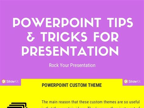 Tips & Tricks For PowerPoint Presentation