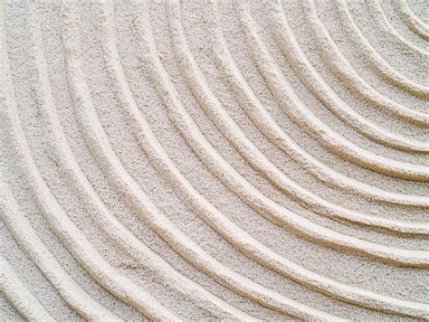 Zen garden sand patterns texture background composition | Premium AI-generated image