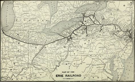 Erie Railroad System Map