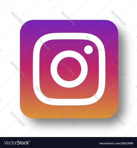 Instagram logo icon Royalty Free Vector Image - VectorStock