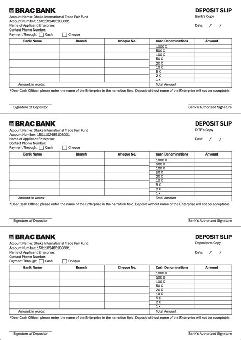 37 Bank Deposit Slip Templates & Examples ᐅ TemplateLab