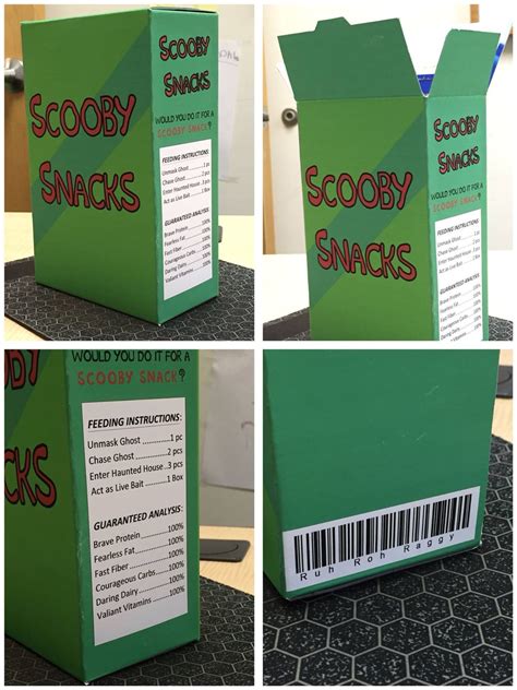 Scooby Snacks Box Printable - Printable Word Searches