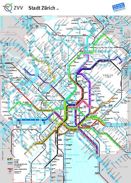 Zurich Metro Map - Zurich Switzerland • mappery